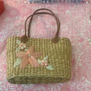 Lilly Pulitzer straw purse